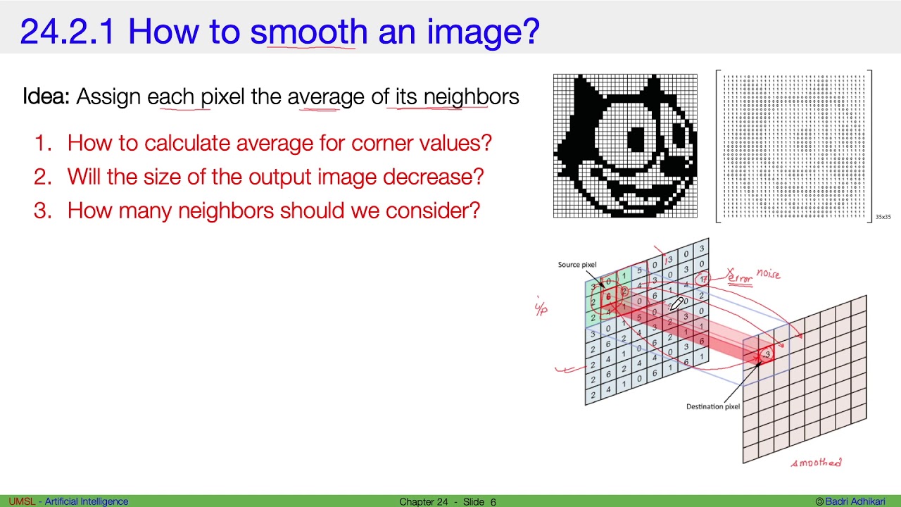 AI - 25.3.1 - Smoothing an image using convolution