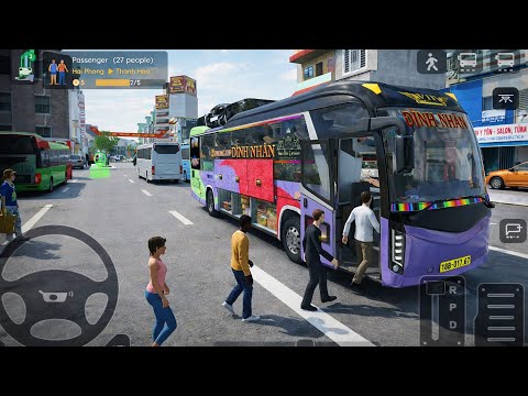 🚍Coach Bus Simulator Vietnam🛣 Ultra Gameplay driving 33 passengers in Vietnam ✅️