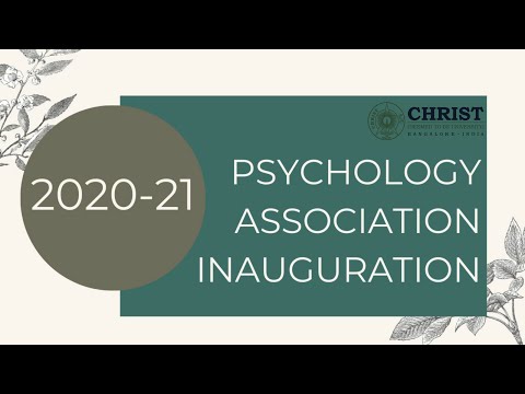 Psychology Association Inauguration 2020 | CHRIST (Deemed to be the University)