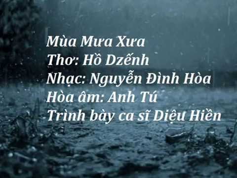 Mùa mưa xưa Sheet - Diệu Hiền