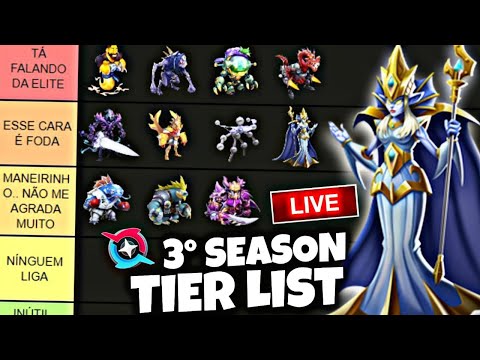 TIER LIST DA 3º TEMPORADA DA ERA GALÁCTICA!! PvP, DUELOS E MAIS! Monster Legends