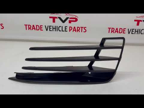 Fits VW Golf Mk7 Gti/Gtd 2013-2017 Front Bumper Fog Grille Gloss Black Passenger Side video