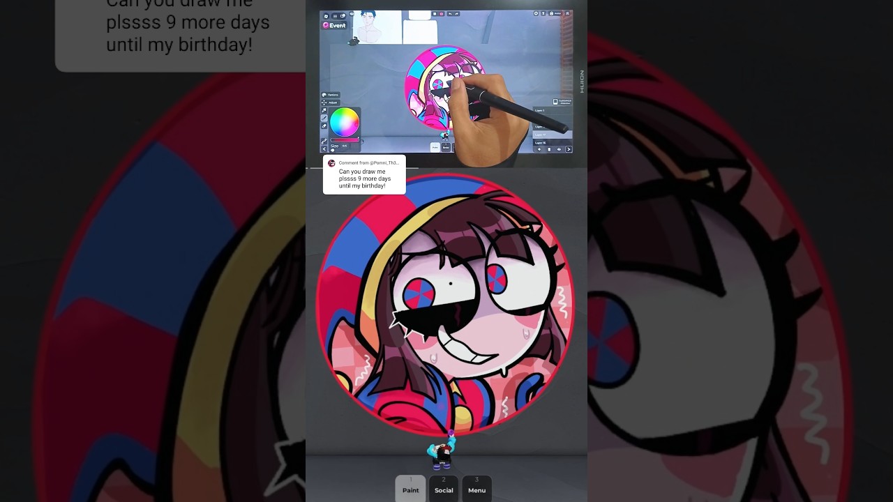 Time to draw your pfp on roblox spray paint! Who next? #roblox #art #drawing… (@Pomni_Th3J3st3r)