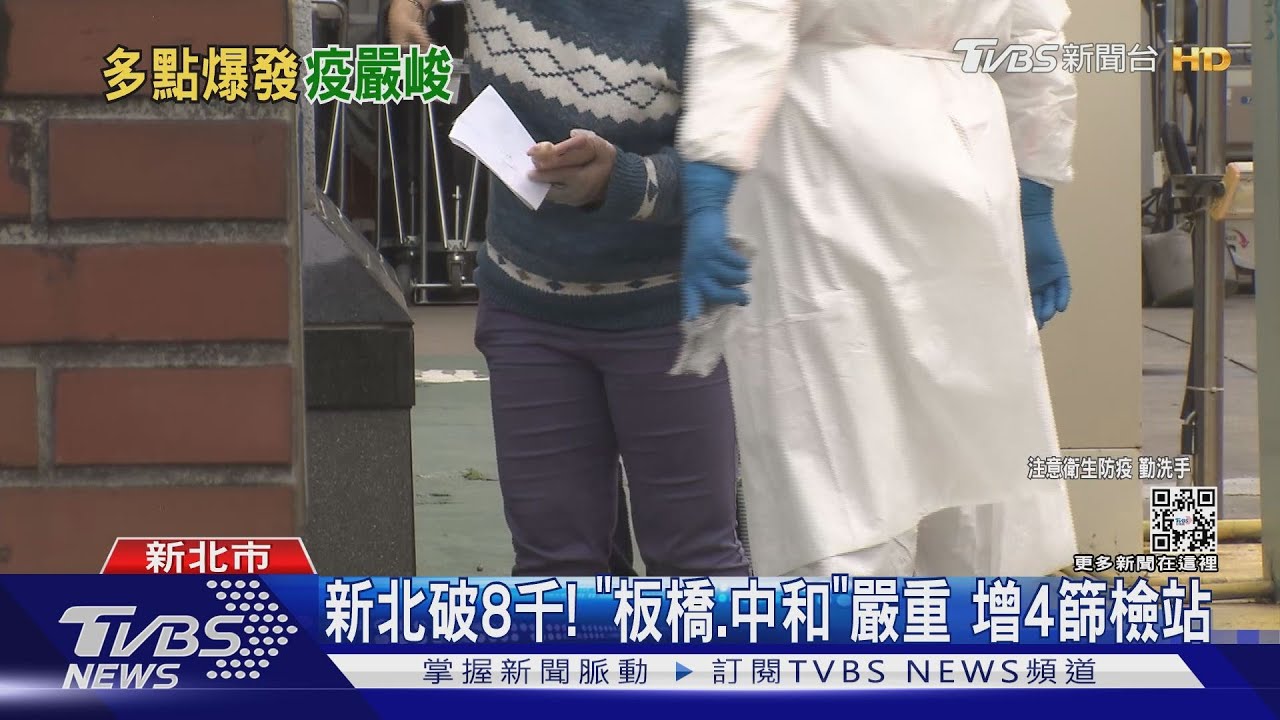 新北破8千!「板橋、中和」嚴重 增4篩檢站