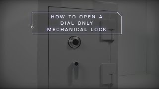 How to Open a Dial Combination Lock Safe