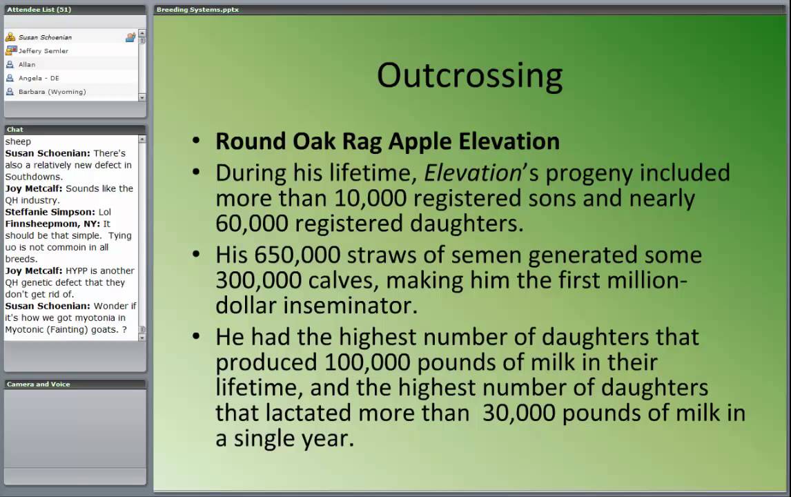 Breeding Systems - Part II