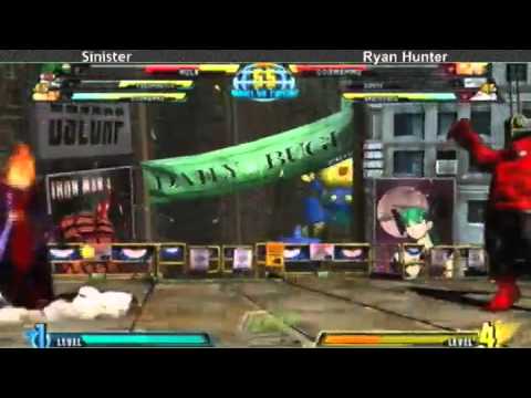 4-21-11 Sinister (Taskmaster/Hulk/Dormammu) vs Ryan Hunter (Dante/Amaterasu/Dormammu) - MvC3