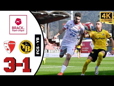 FC Sion Vs BSC Youngboys 3-1 Swiss Super League Highlights | Sion Youngboys