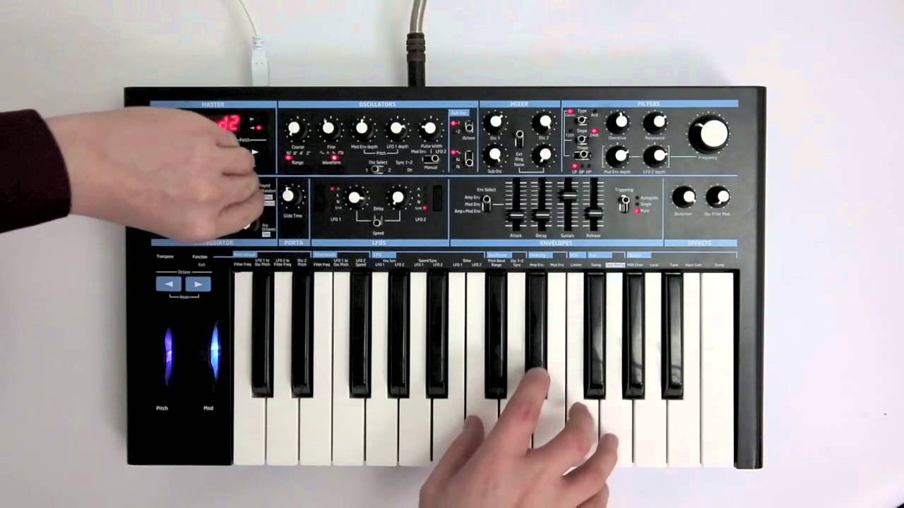 Novation // Bass Station II - Arpeggiator and sequencer