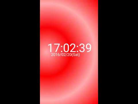 Digital clock Gradient pattern video thumbnail