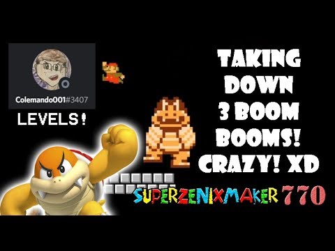 I HAVE TO DEFEAT 3 BOOM BOOMS?! by Colemando1 - Super Mario Maker 2