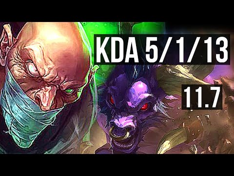SINGED & Veigar vs ALISTAR & Tristana (SUPPORT) | 5/1/13, Rank 6 Singed | BR Grandmaster | v11.7
