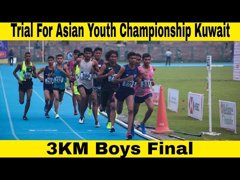 3000m Boys Final of 17th Youth Athletics Championship 2022 , Trial for Asian Youth Athletics Champ.