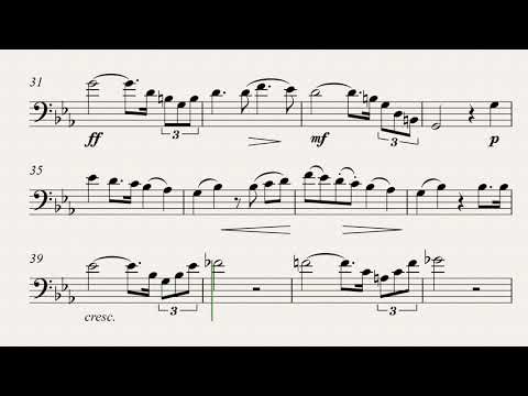 Ferdinand David: Concertino for Trombone and Orchestra, Op. 4  2º,3º and (orchestra accompaniment )