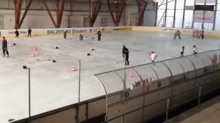 preview picture of video 'Eishockey-Training Junge Luchse Lauterbach'