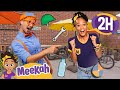 Blippi And Meekah Bicycle Bash 2 HOURS OF MEEKAH Educational Videos For Kids