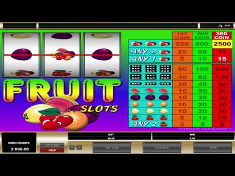 Kostenloser Fruit Slots Spielautomat von Microgaming Video Vorschau | HEX