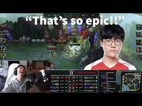 Caedrel Loses It At T1 Teddy's Kindred Outplay!!
