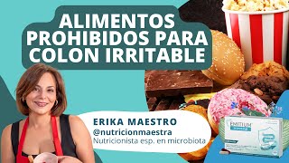 🔵 ALIMENTOS PROHIBIDOS para el COLON IRRITABLE 🍺 Con la nutricionista Erika Maestro