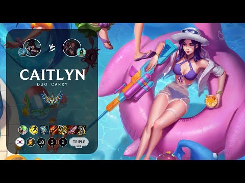 Caitlyn ADC vs Lucian - KR Challenger Patch 13.3