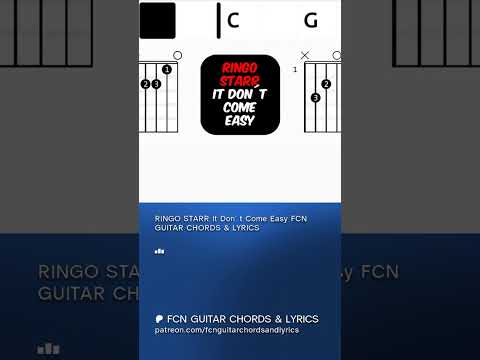 It don't come easy - Ringo Starr
