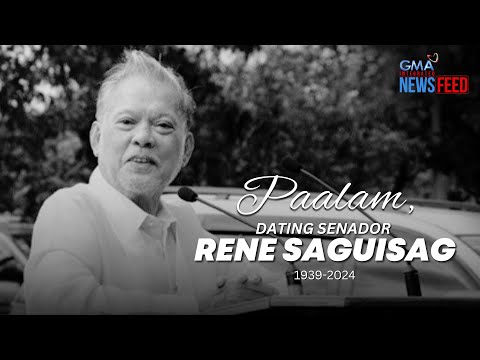 Dating Senador Rene Saguisag, pumanaw na GMA Integrated Newsfeed