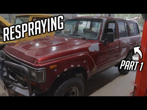 Respraying A Landcruiser In My Shed (PART 1)