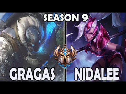 Gragas vs Nidalee JUNGLE Rank #9 Challenger NA