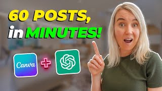 Canva and ChatGPT | 60 Social Media Posts in JUST 10 Minutes