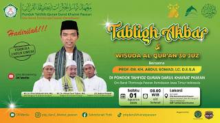 Download lagu 🔴[LIVE] TABLIGH AKBAR DAN WISUDA ALQUR'AN 30 JUZ BERSAMA PROF.DR. KH.ABDUL SOMAD, LC. D.E.S.A mp3