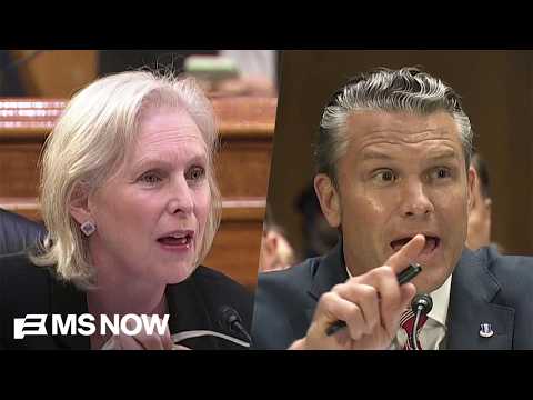 'Unlimited money for bombs': Sen. Gillibrand PRESSES Hegseth on Iran War funding