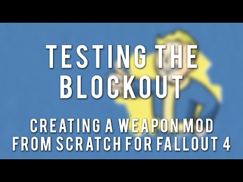 FO4 Weapon Modding Tutorial - Part 4 - Testing the Blockout Ingame