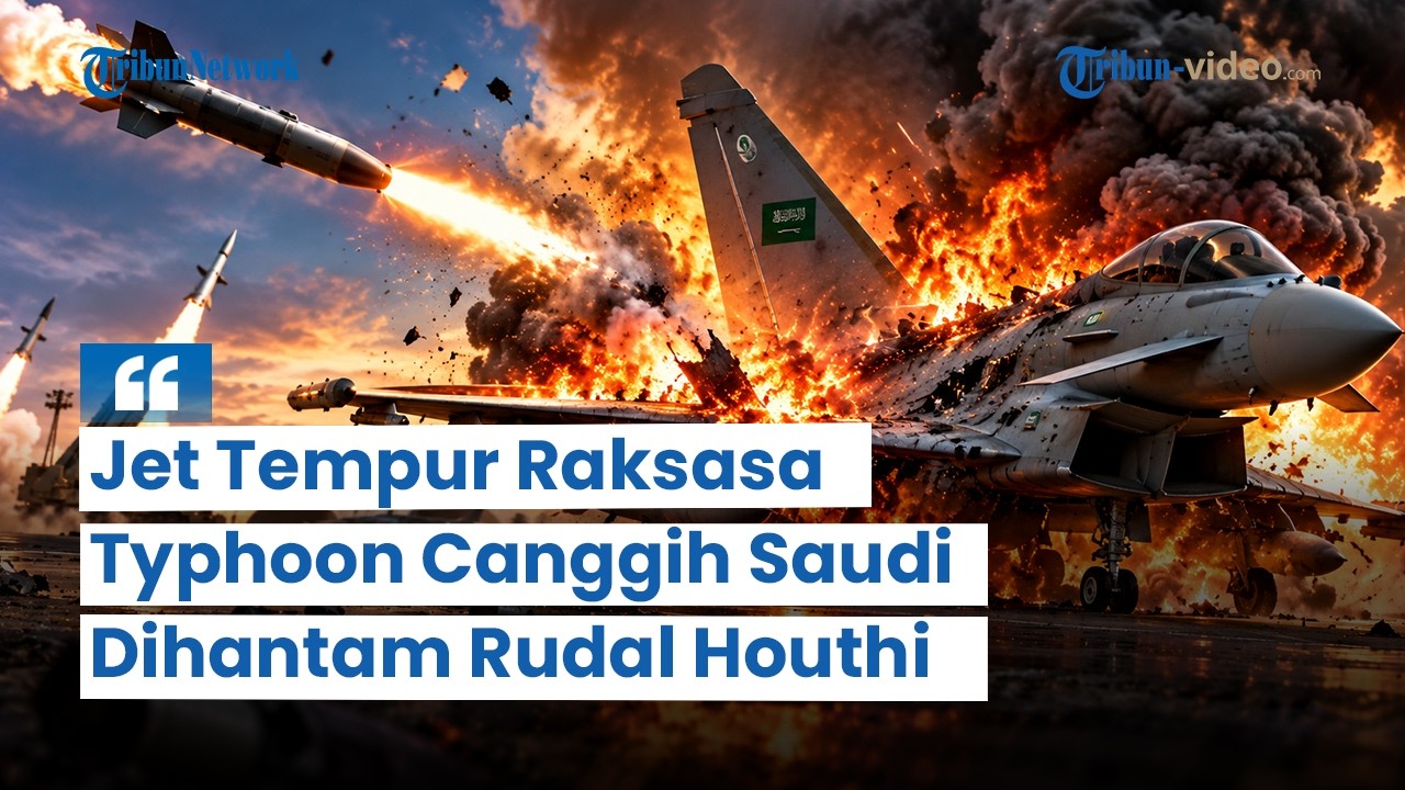 Rekaman Detik-Detik Typhoon Saudi Dihantam Rudal Houthi! Jet Tempur ...