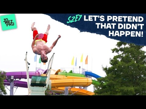 We Brought a Disc Golf Basket to the Water Park!! | Jomez Putting Game