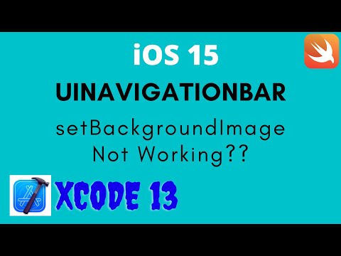 iOS 15 | Set Background Image for UINavigationBar not working in Xcode 13 | Swift | Objective C