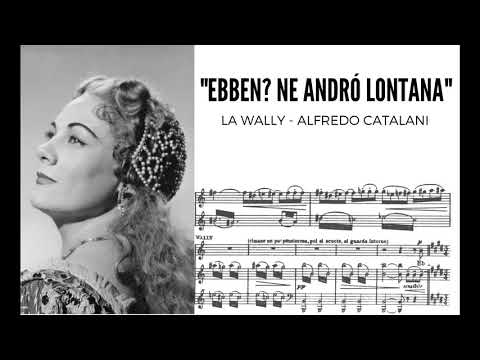 "Ebben? Ne andró lontana" La Wally - Renata Tebaldi (with score!) HD 1080p