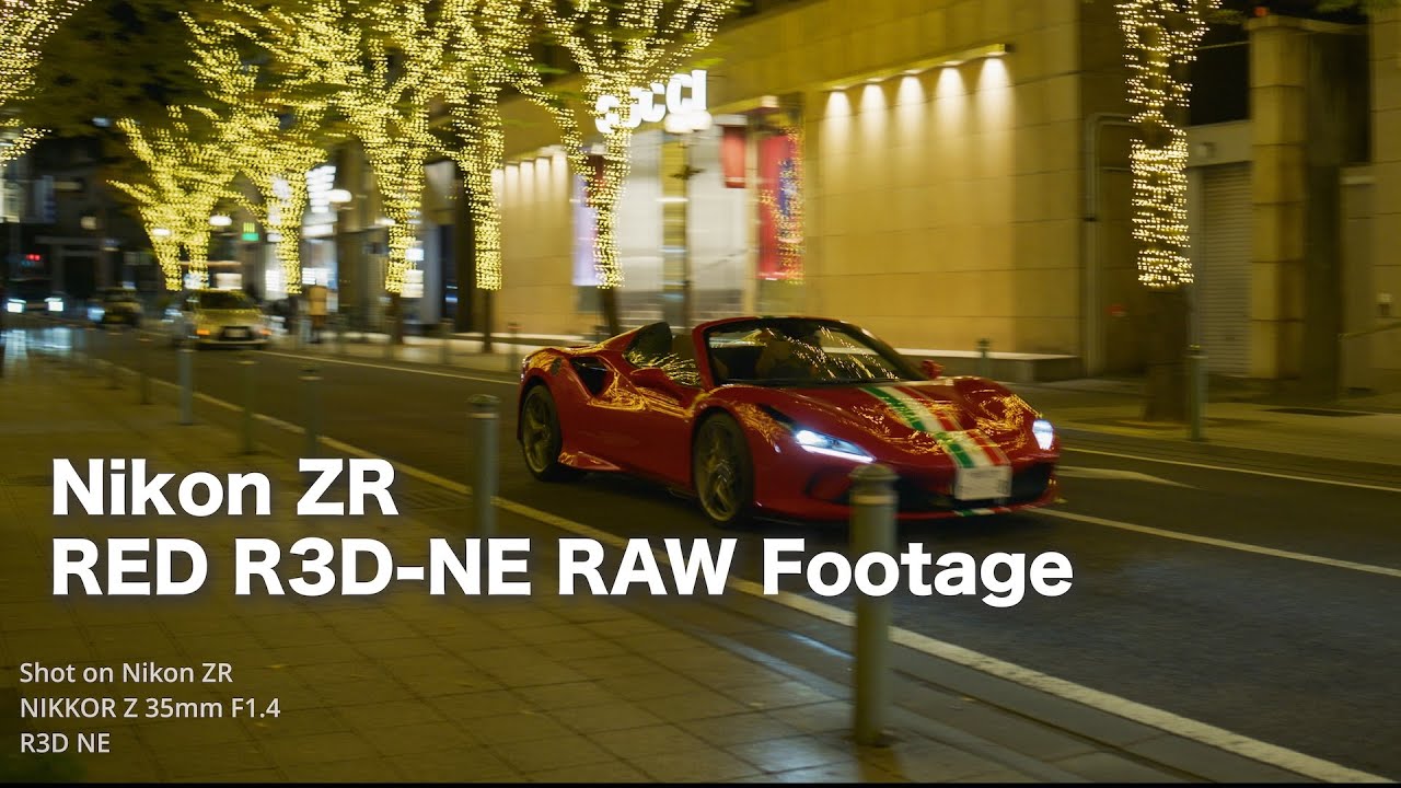 Cinematic Nikon ZR RED RAW .(Low Light No Grading) | Downtown Osaka & Kobe, Japan