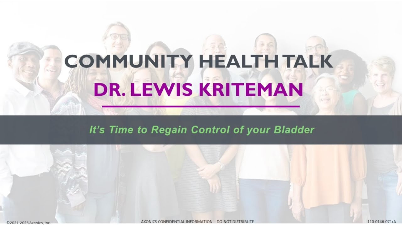 Effective Treatments for Urinary Incontinence and Overactive Bladder with Dr. Lewis Kriteman