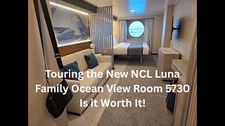 NCL Luna Family Oceanview Room 5730 Tour. Layout & Honest Review #ncl #cruise #cruisesplustravel