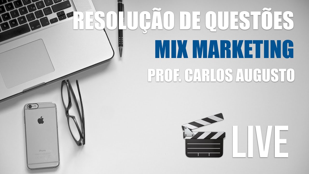 🎬 LIVE: MIX MARKETING - Resolução de questões