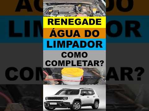 Renegade água do parabrisa como colocar água no esguicho do vidro?