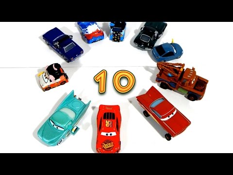 Learn Counting to 10 with Disney Pixar Cars Lightning McQueen Toys | Tanimated Toys