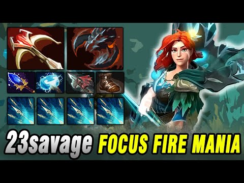 23savage Safe Lane Windranger Gameplay Dota 2