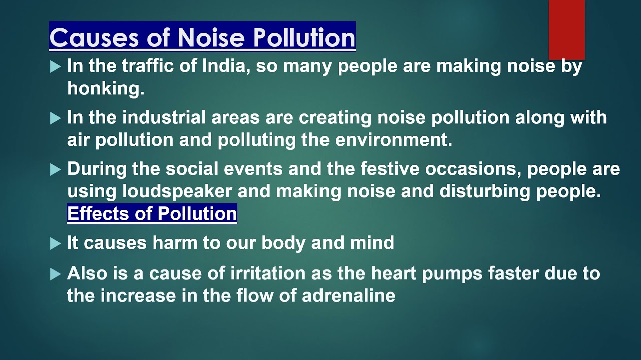ICSE Grade 9 Noise Pollution