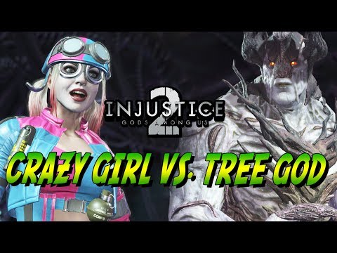 CRAZY GIRL VS. TREE GOD - WEEK OF! Swamp Thing - Online Matches: INJUSTICE 2