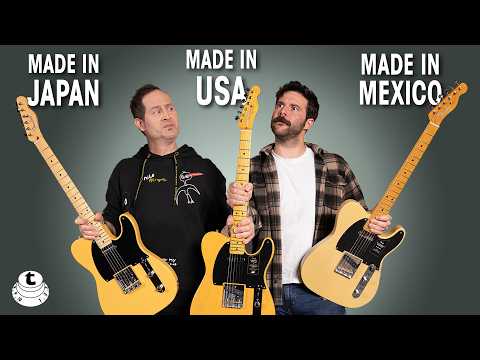 Fender Telecaster - Made in Mexico, Japan & USA | What is the difference??