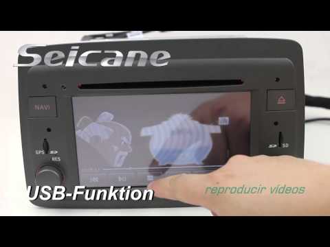 2004-2012 Fiat Panda Auto DVD-Player, Multimedia mit GPS Radio Bluetooth Ipod