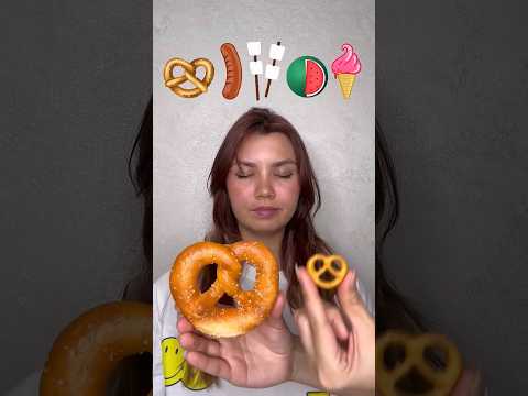 Big or Small challenge pink gummy ice cream? by Hmelkofm Giant pretzel or #shorts Best video