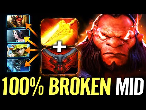 🔥 AXE MID IS BACK — Radiance + Battle Hunger 100% Cancer DPS Buring META Dota 2 Pro