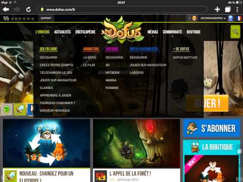 comment jouer a dofus sur ipad